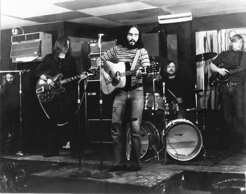 Flash, the band for which the author's father was lead singer & a songwriter in the early 1970s, performing at Aliotta's Lounge in Buffalo, NY.